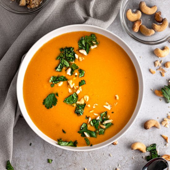 Cashew Carrot Ginger Soup