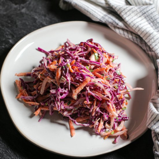 Spicy Carrot and Cabbage Slaw