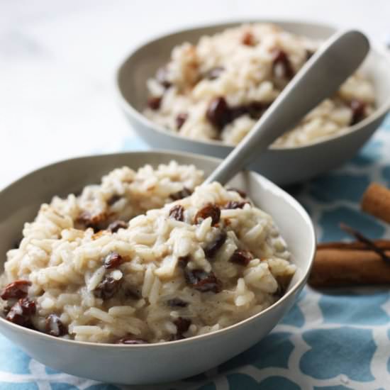 Rice Pudding with Cooked Rice