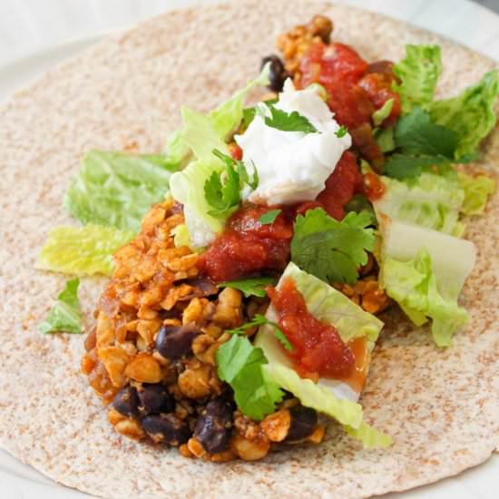 Easy tempeh tacos