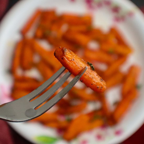 AIR FRYER HONEY GLAZED CARROTS