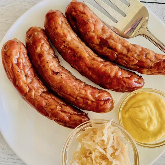 Oven Cooked Bratwurst