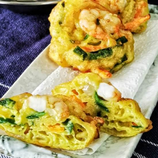 Cucur udang- Malay prawn frittera