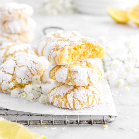 Lemon Crinkle Cookies