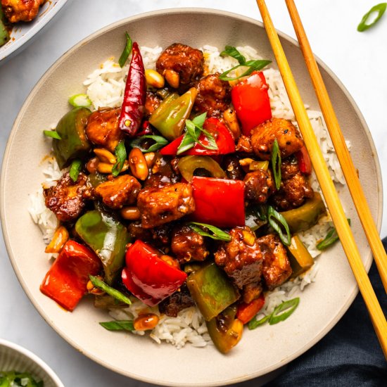 Vegan Kung Pao Tofu