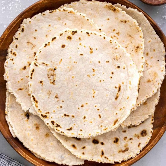 Cassava Flour Tortillas