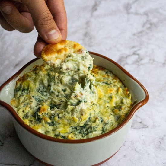 Healthy Spinach Artichoke Dip