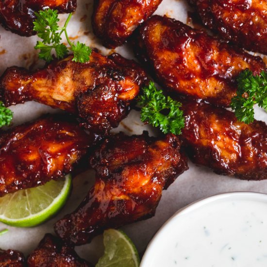 Honey Barbecue Chicken Wings