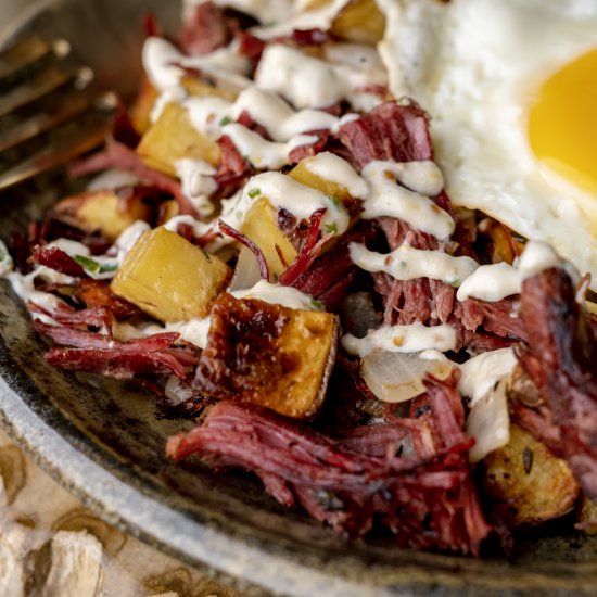 Corned Venison Hash