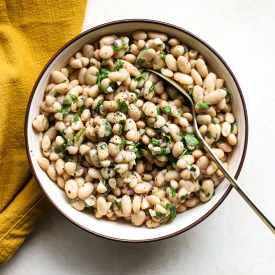 Easy Marinated White Beans