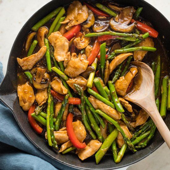 Chicken Asparagus Stir Fry