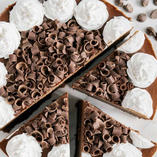 No-Bake Vegan Chocolate Cheesecake