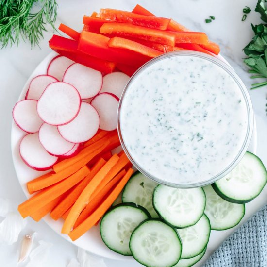 Vegan Paleo Homemade Ranch Dressing