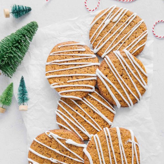 Soft Baked Vegan Gingersnap Cookies