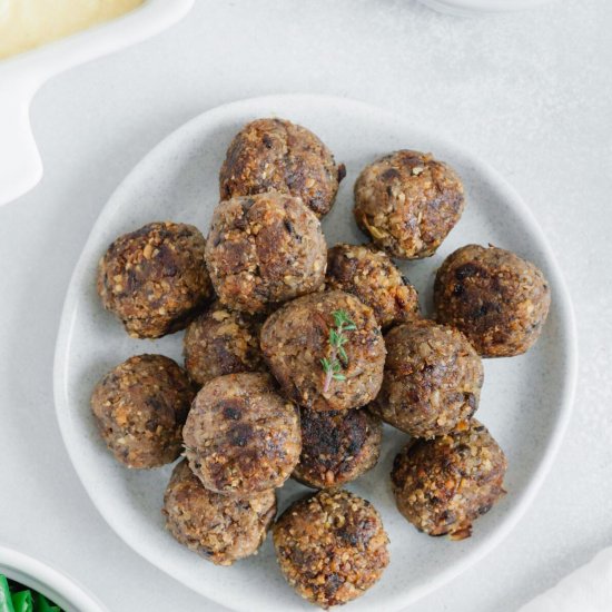 Vegan Mushroom-Walnut Balls