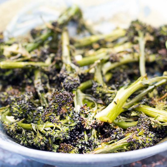 Roasted Purple Sprouting Broccoli