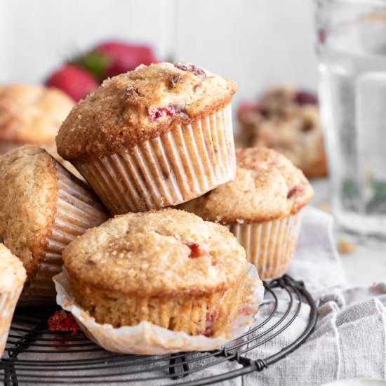 strawberry muffins