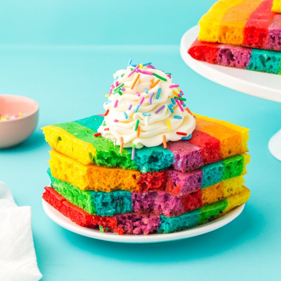 Sheet Pan Rainbow Pancakes