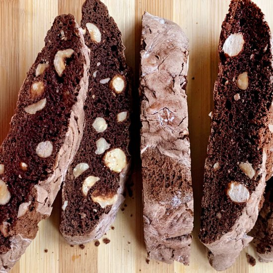 Vegan Chocolate & Hazelnut Biscotti