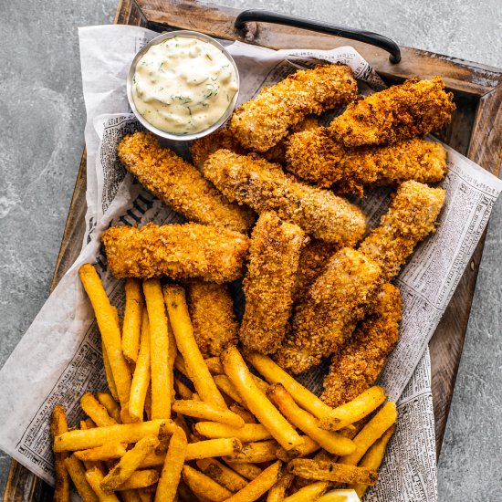 Crispy Air Fryer Fish Sticks