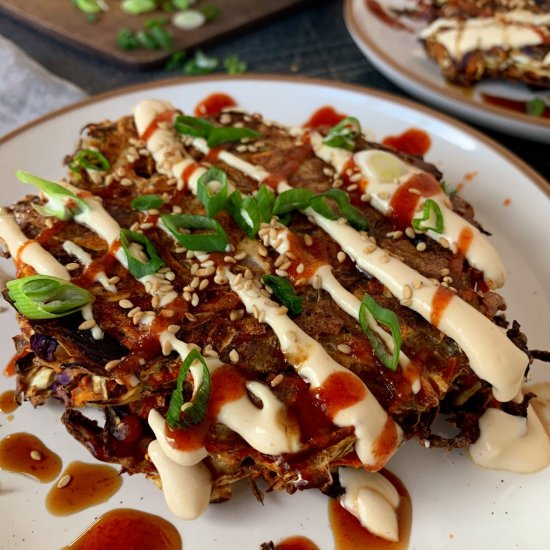 Baked Vegan Okonomiyaki