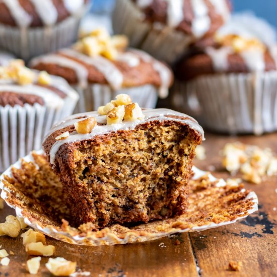 Banana Quinoa Flour Muffins