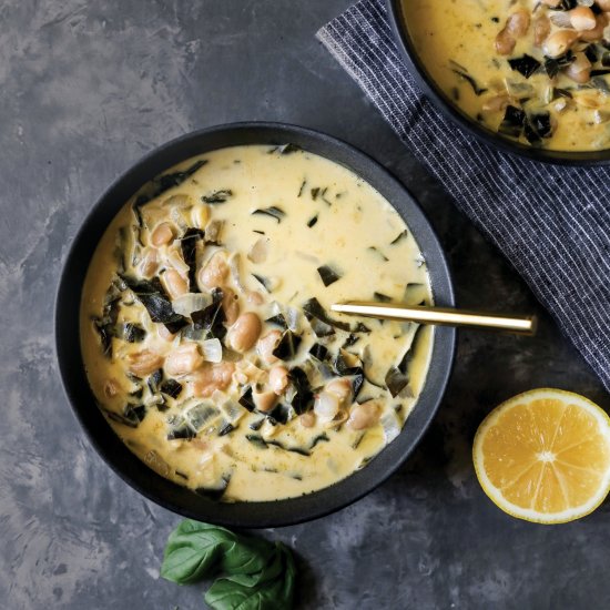 Creamy White Bean and Collard Soup