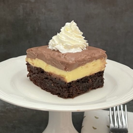 Brownie Bottom Satin Pie Dessert