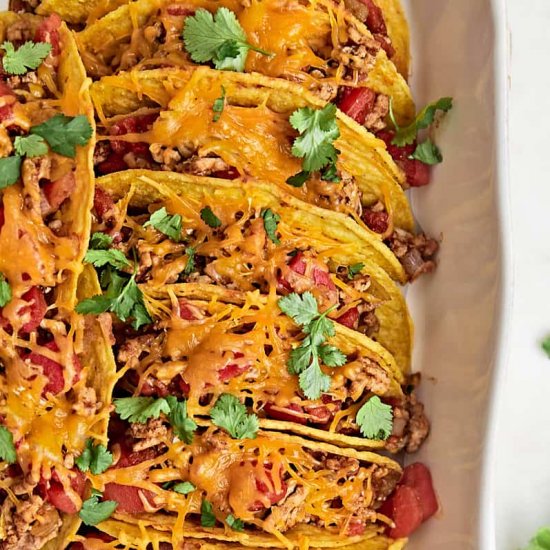 Oven Baked Turkey Tacos