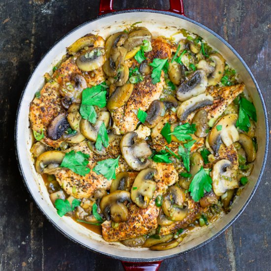 20-Minute Skillet Mushroom Chicken!