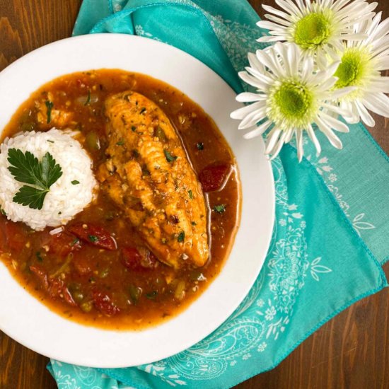 Cajun Catfish Courtbouillon