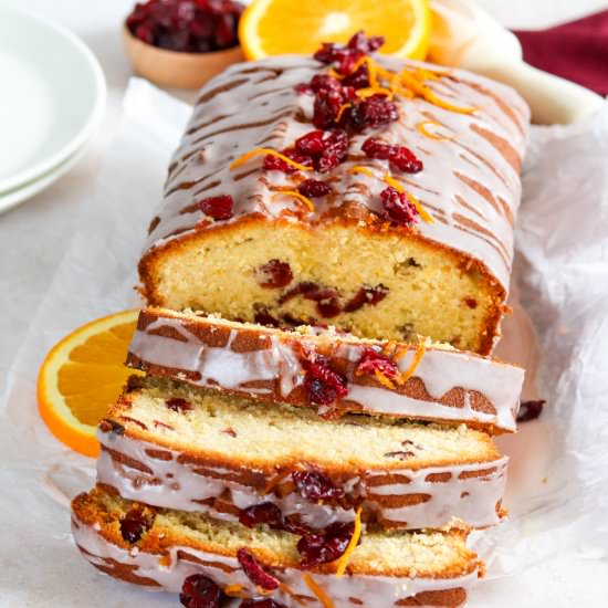 Orange & Cranberry Loaf Cake