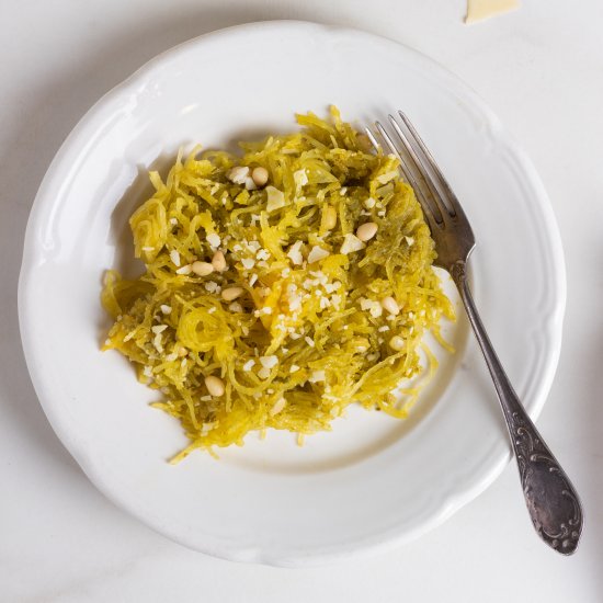 Pesto Spaghetti Squash