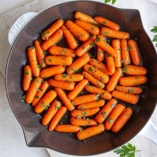 maple glazed carrots