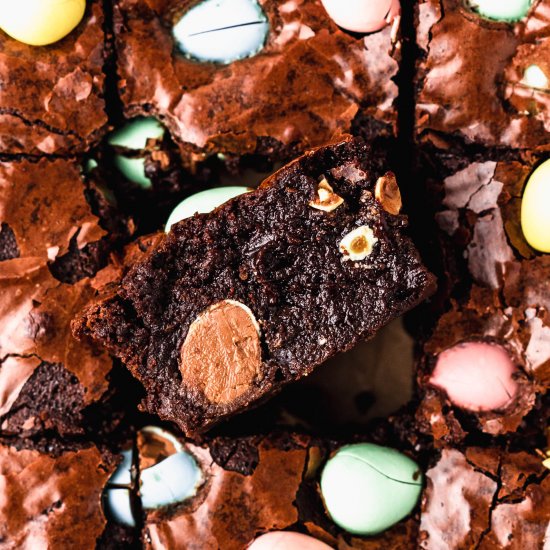 Mini egg brownies