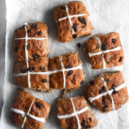 Vegan, gluten free hot cross buns