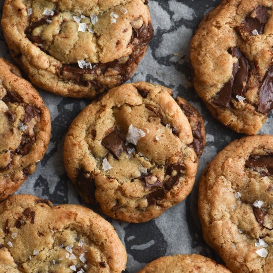 Vegan gluten free choc chip cookies