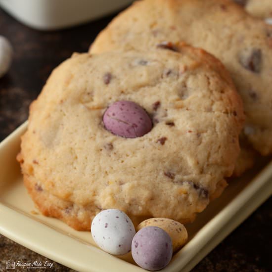 Chocolate mini egg cookies