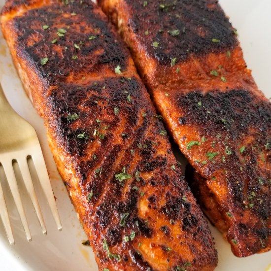 blackened salmon