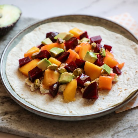 Breakfast Fruit Tacos