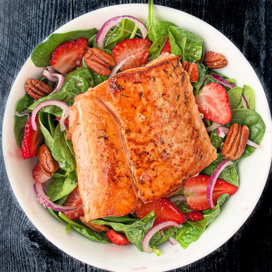 Salmon Strawberry Salad