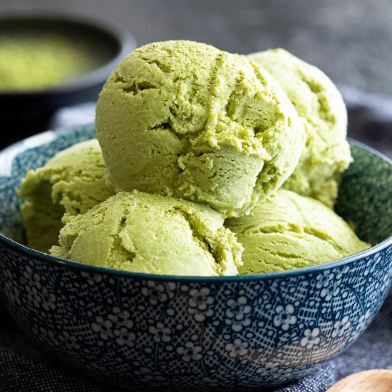 Creamy Matcha Green Tea Ice Cream