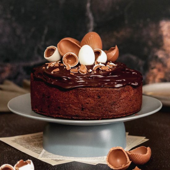 Chocolate simnel cake