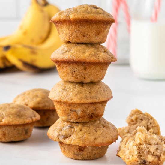 Mini Banana Muffins