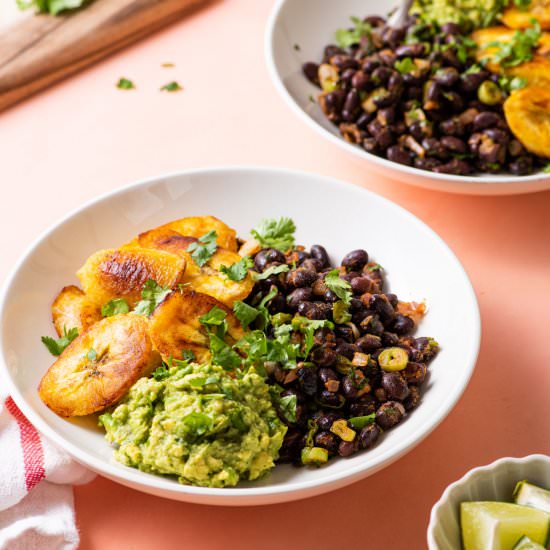 Black Bean Bowls with Plantains