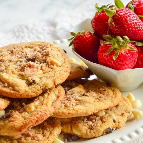 Triple Strawberry Cookies