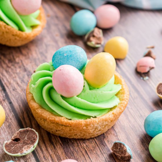 Easter Sugar Cookie Cups