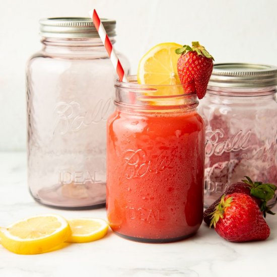 Homemade Strawberry Lemonade