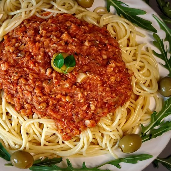 Vegan Spaghetti Bolognese