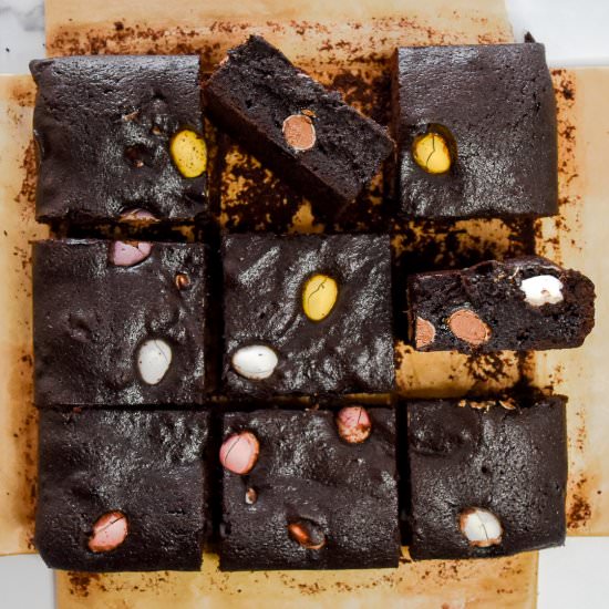 Mini Egg Brownies